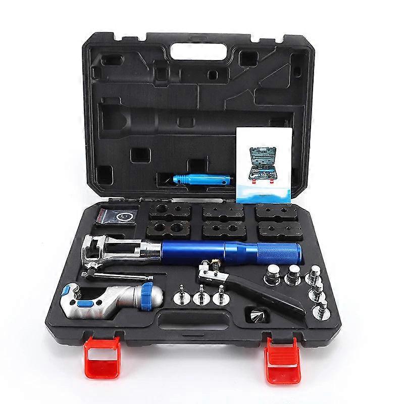 Wk-400l 2 In 1 Hydraulic Flare Forging Kit 8 Dies 5-22mm Soft Copper Tube Cutter Deburring Extrusion Expanding Jig Tool