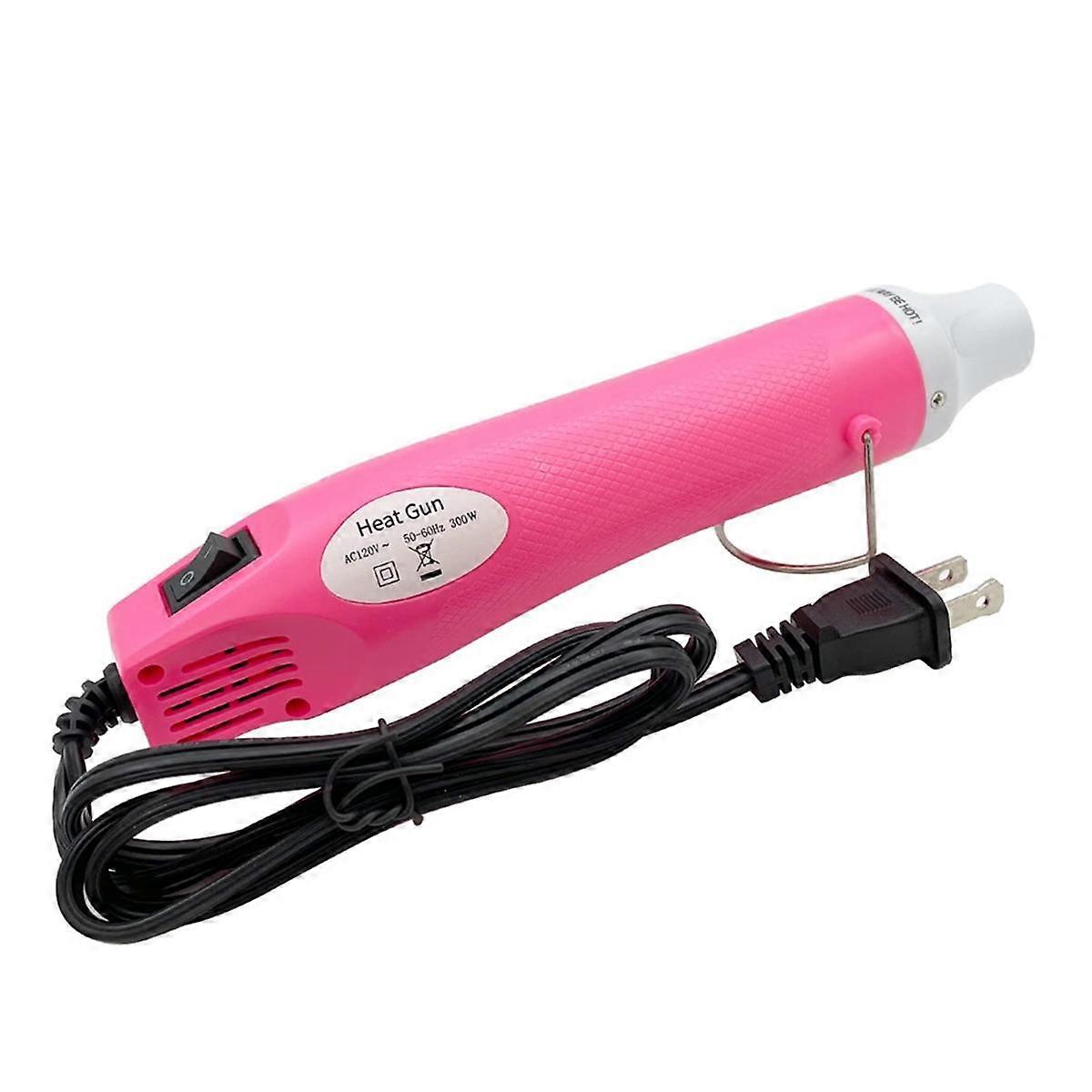 Portable Hot Air Machine Mini Hot Air Machine Hot Air Machine for Embossing Shrink Wrapping Drying Paint US Plug Pink