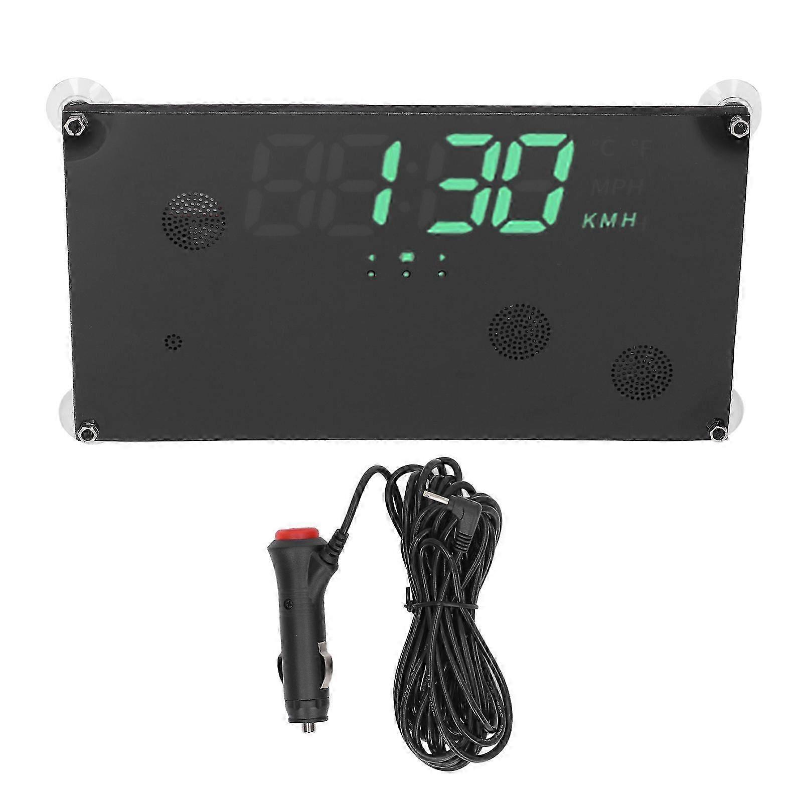 Car HUD Display Windshield Rear Window Speedometer Collision Prevention Meter for Cars Trucks Buses