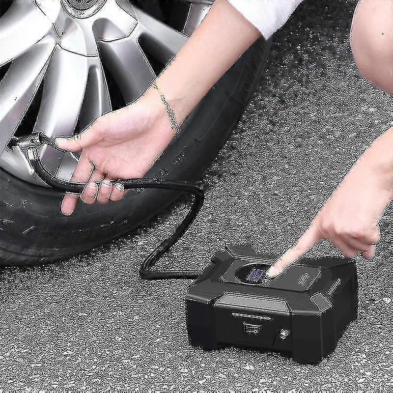 Schnelles Aufblasen Digital Display Luftpumpe Kompressor Kleiner Autoreifen Inflator