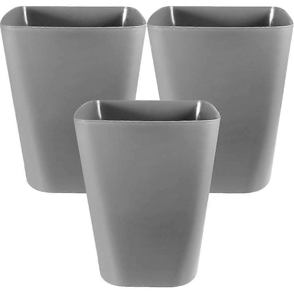3pcs Trash Can Large Capacity Garbage Can Garbage Bin Simple Waste Bin for Kitchen Bathroom Office