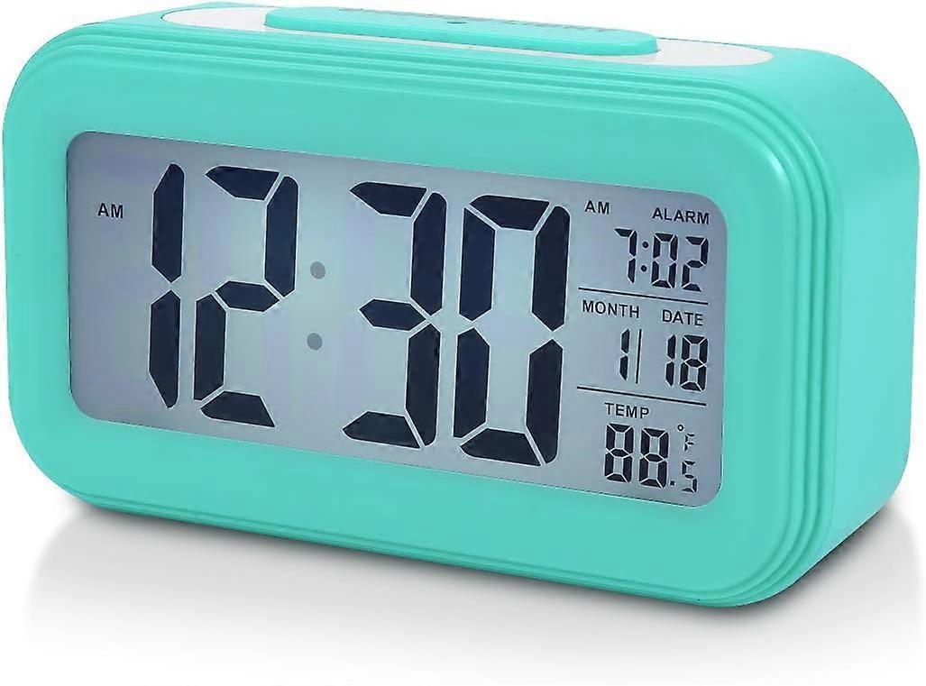 2025 New Battery Digital Alarm Clock for Bedroom, LCD Display Bedside Alarm Clock with Snooze