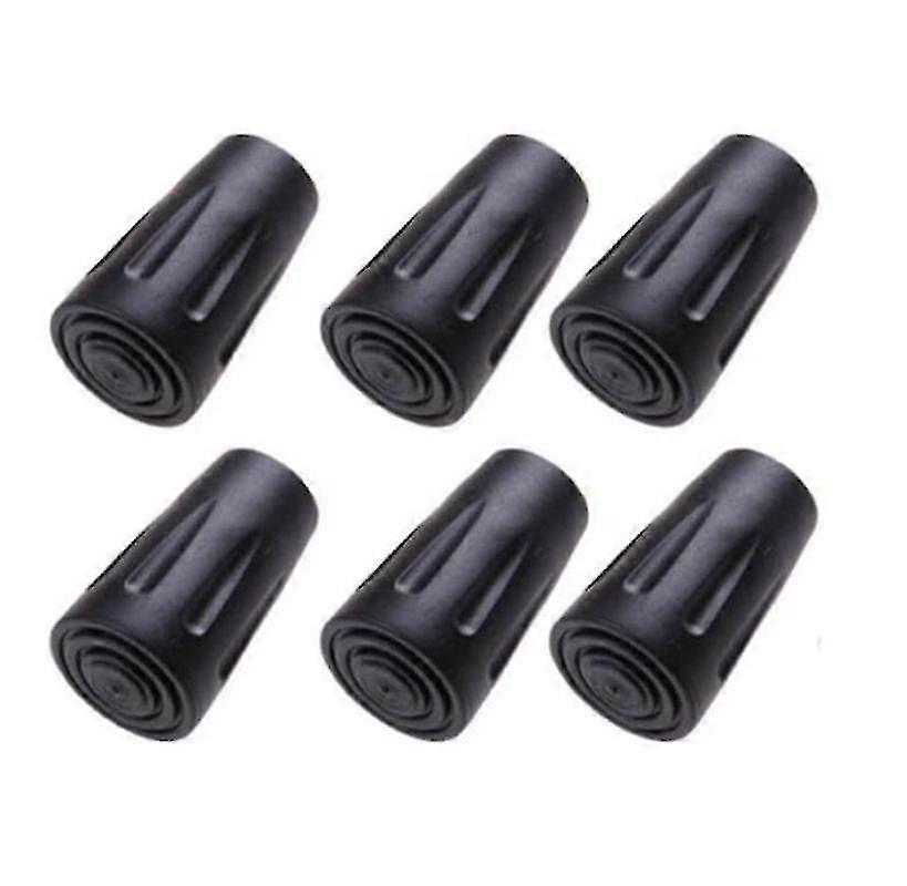 6pcs Walking Stick Tips, Replacement Rubber Tips For Walking Sticks, 11mm Diameter (q)