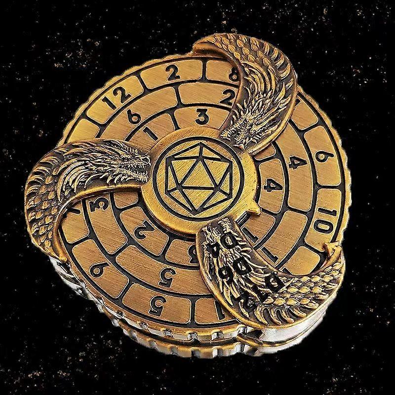 Mechanical Dice Dnd Spinner Dice Fingertip Rotating Metal Dice For Dungeons And Dragons Rpg Dice Spinning Roulette Metal Dice