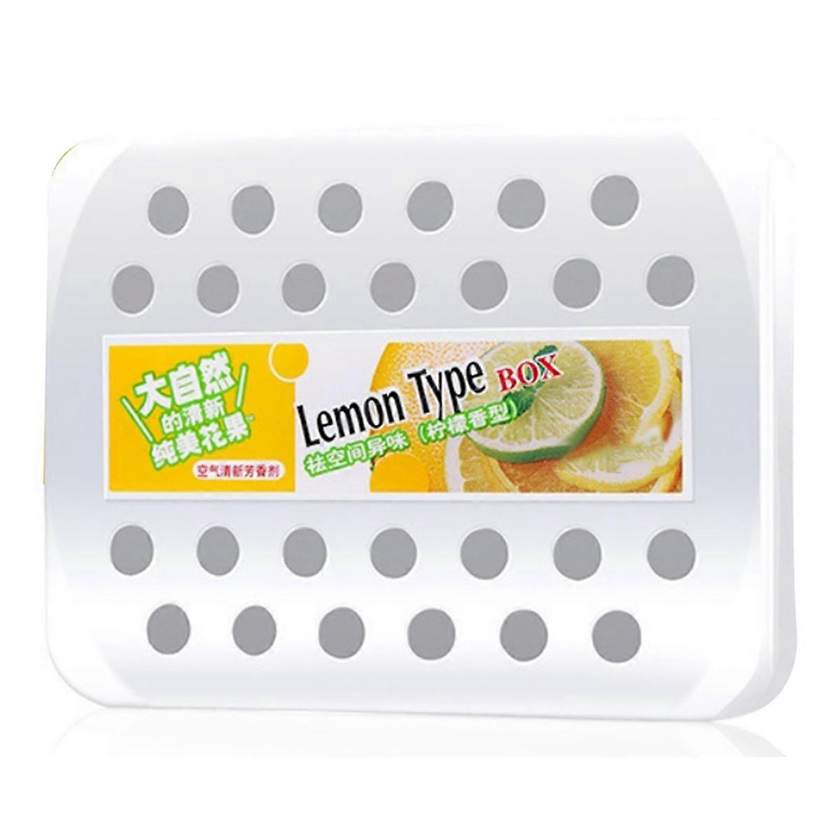 Car Solid Perfume Air Freshener Car Balm Deodorizing Long-Lasting Fragrance Scent Lemon Aromatherap