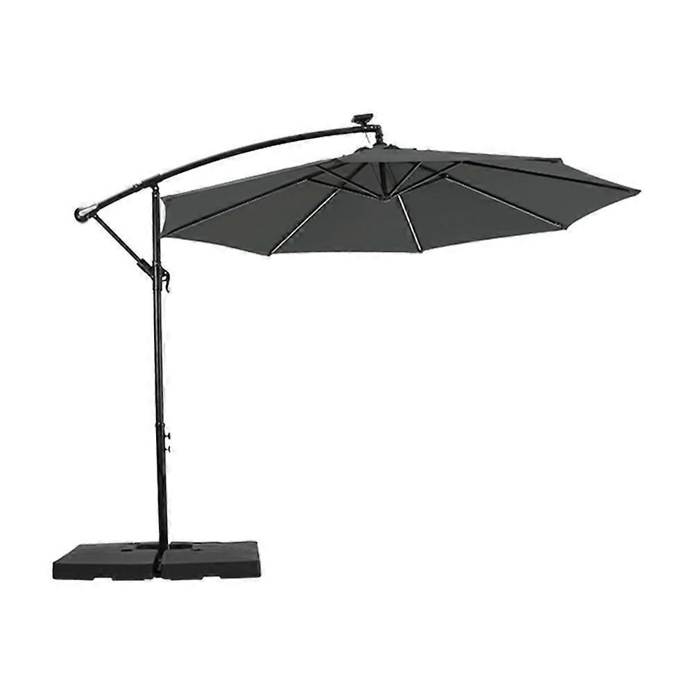 Cantilever Parasol with Solar Lights