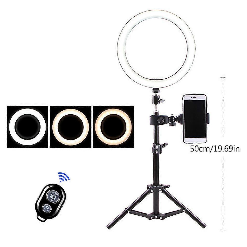 10" Selfie Ring Light With Rotation Tripod Dc 5v Working Power Supply Usb Port Suitable For Take Photos, Make Videos