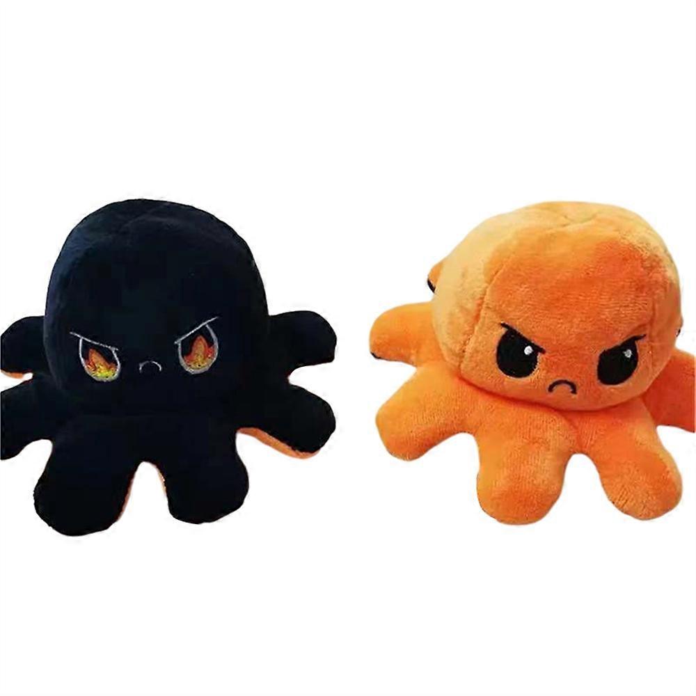 Reversible Octopus Shape Plush Toy Soft Stuffed Double-sided Flip Productive Toy