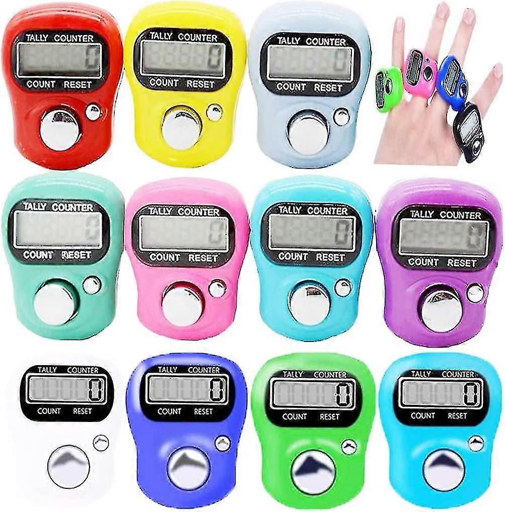 12pcs Mini Finger Counter Electronic Lcd Counter