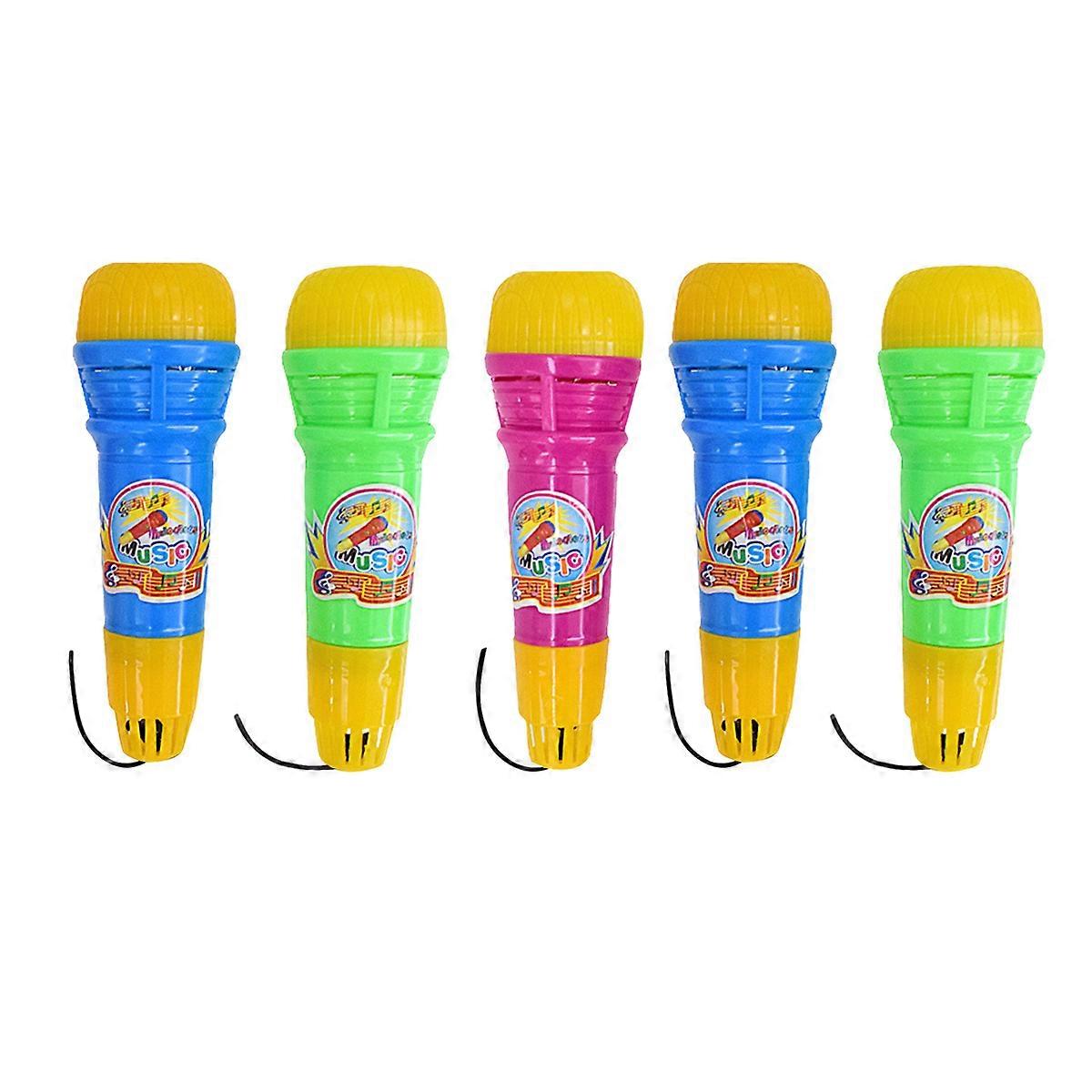 5pcs Microphone Toy Kids Microphone Toy Child Educational Playthings (Random Color)