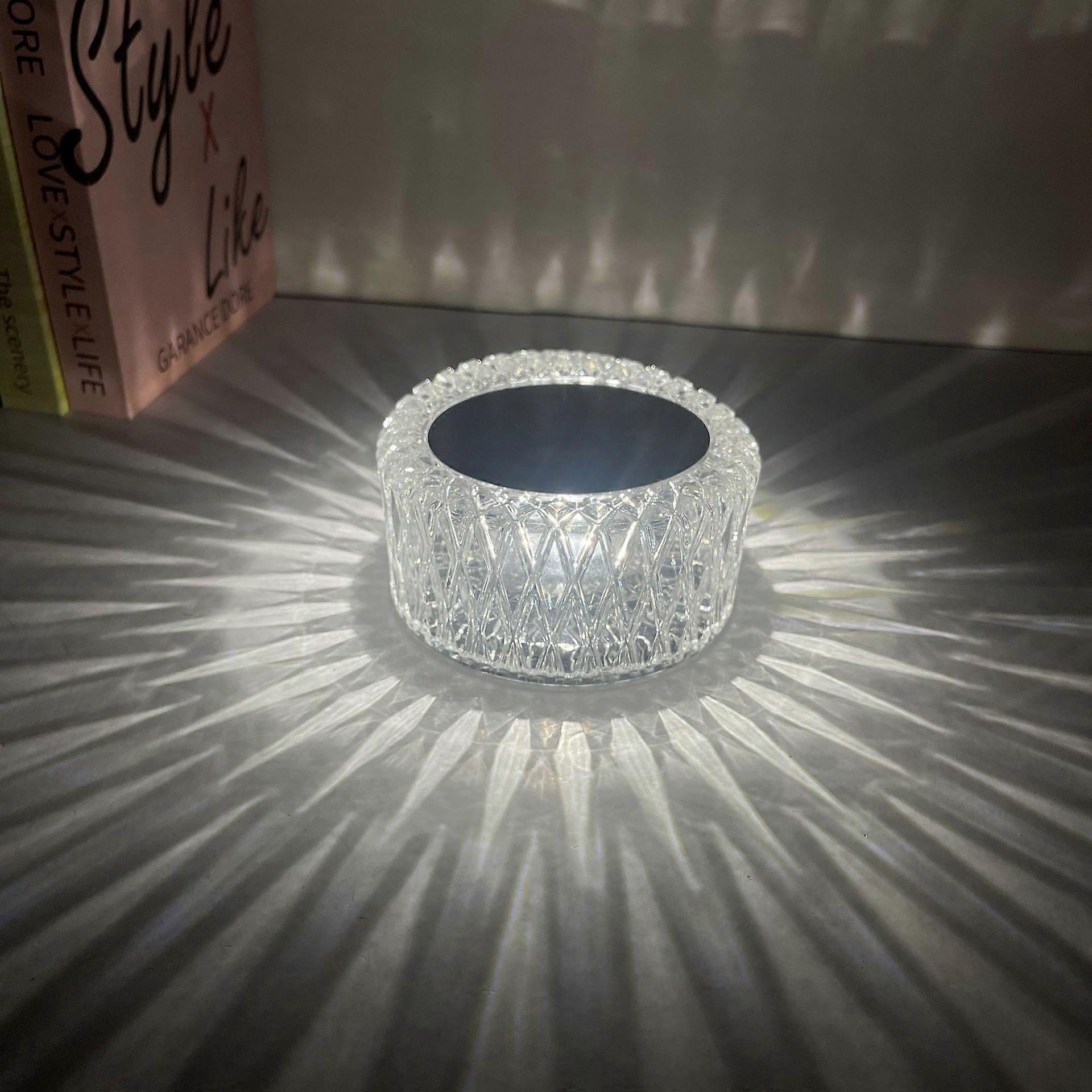 ZK-16 Colors LED Rhombus Crystal Desk Lamp Touch Control and Remote Control