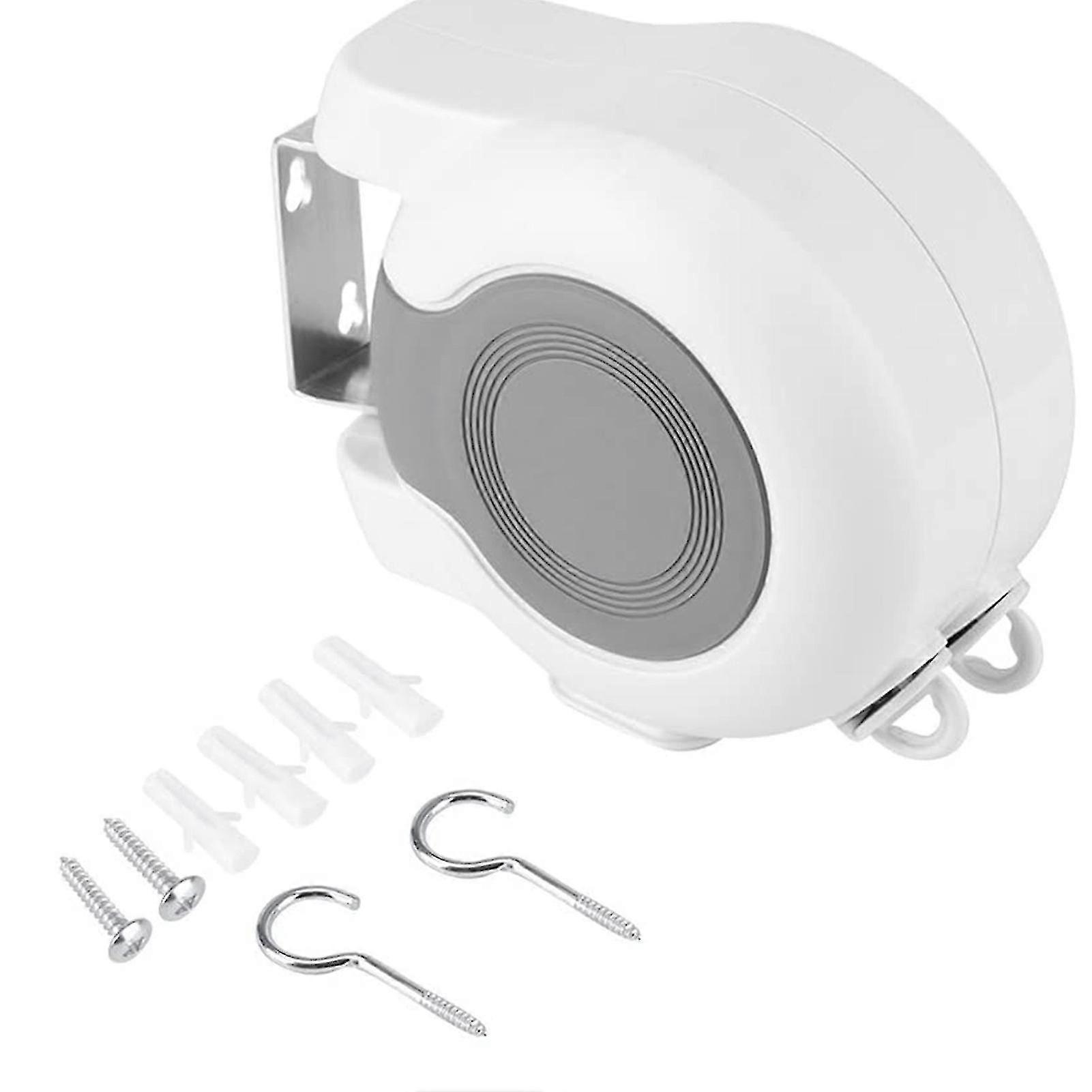 Retractable Double Clothes Drying Line - Wall Mounted - 13m - Indoor/Outdoor