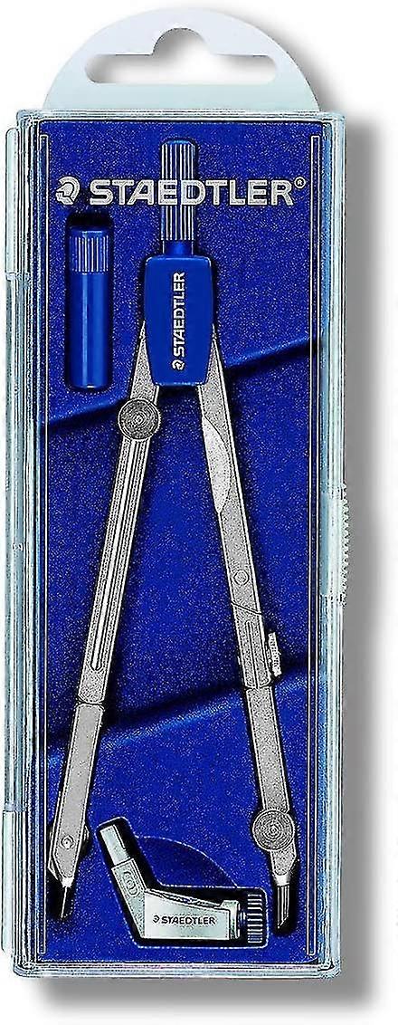 Staedtler Mars Basic 554 T01 554 Precision Compass With Extender In Case With Hinged Lid Silver