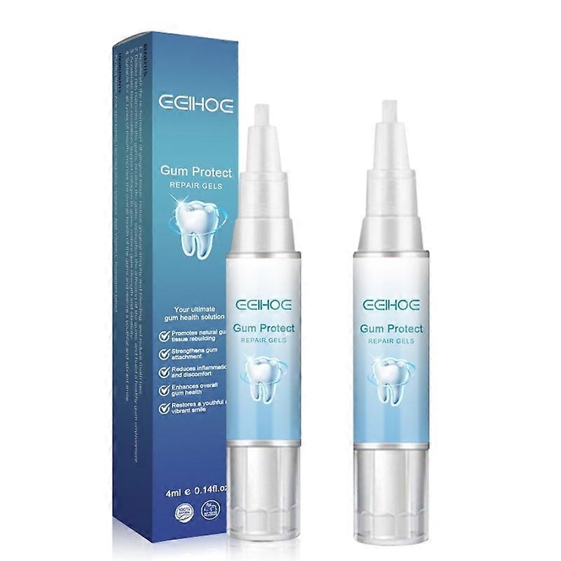 2pcsガムリペアジェル再構築強化ホワイトニングブレス炎症口腔歯バッドプロテクト抗歯肉染色リセッシオ