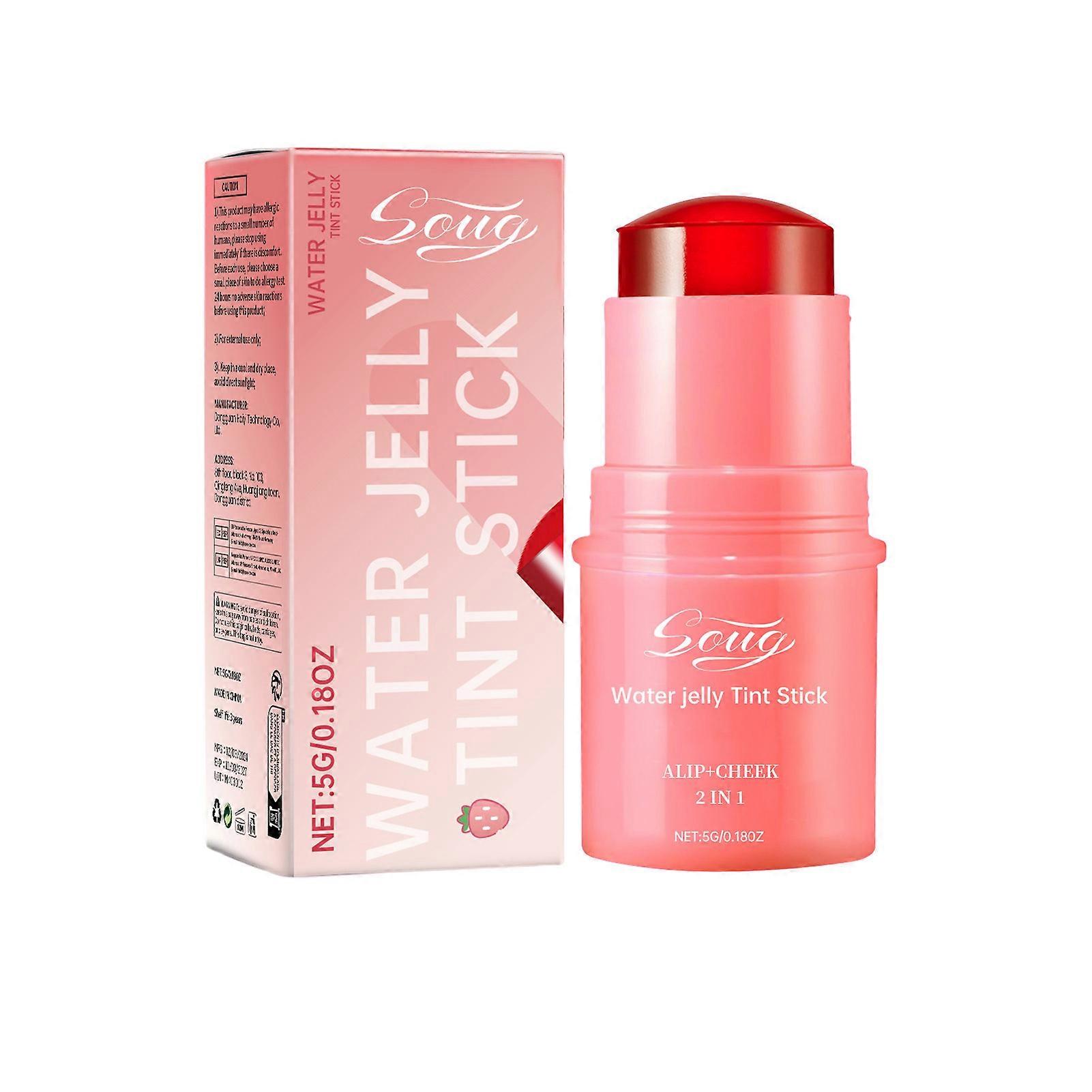 Facial Blush Stick Odor-Free and Tinted Moisture Cheek Tint Cosmetic for Face Cheeks Blush Makeup