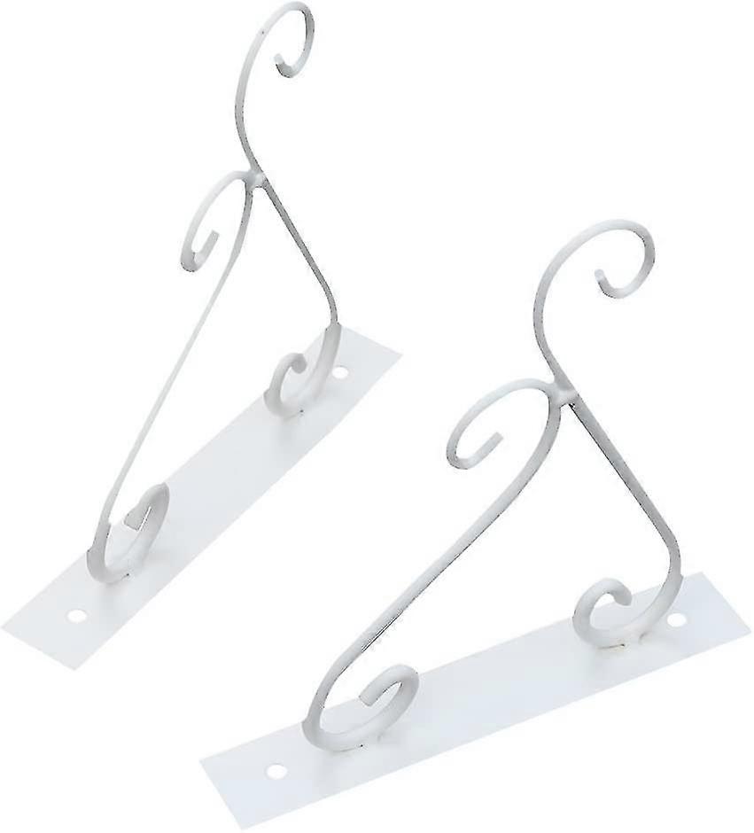 2 Pieces Wall Hooks Wall Brackets Balcony Wall Bracket