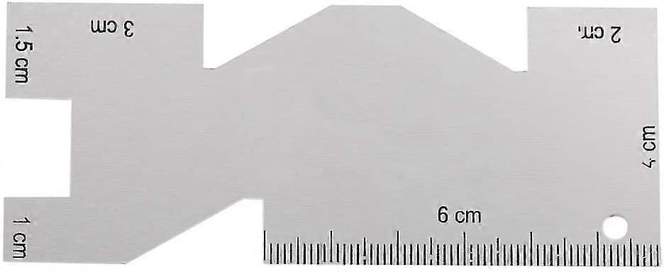 Puntimeter Metal Sewing, 1Pcs Metal Measuring Gauge Quilting Rules Gauge Me Accessory Measures Ruler Ruler Sewing Tool