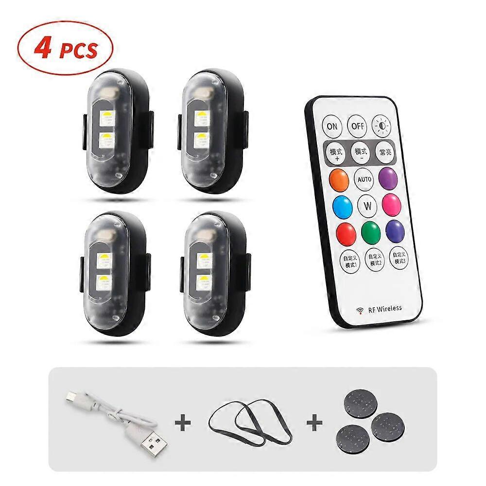 Mini Pocket LED Drone Strobe 8 Colors Turn Signal LED For Car Bike Motorcycle Signal Light