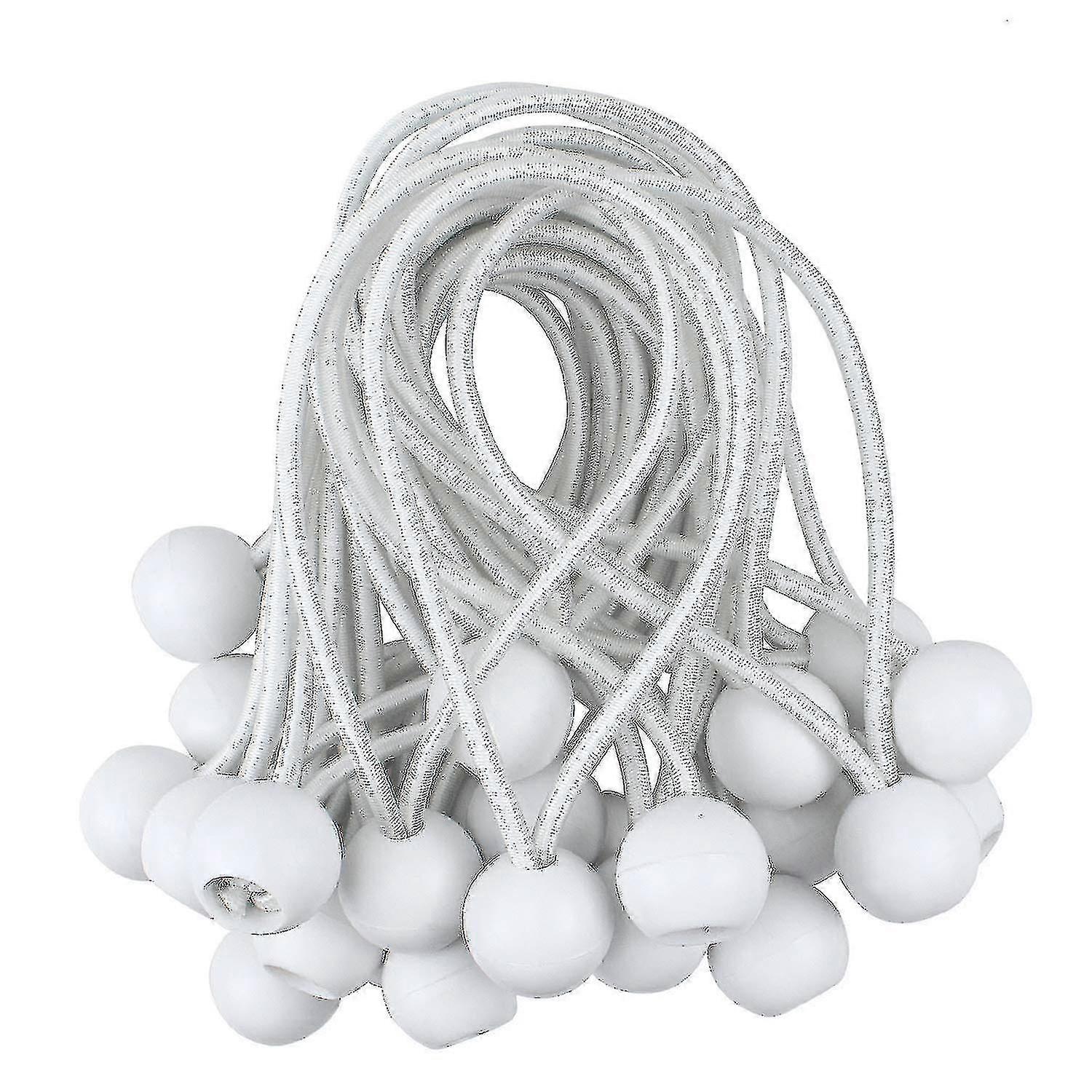 Outdoor Tent Straps, Elastic Ball Rubber Bands, Tarpaulin Fixing A (50 Pieces)