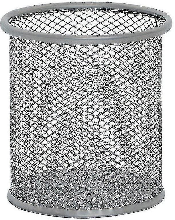 Mesh Design Round Pencil Holder