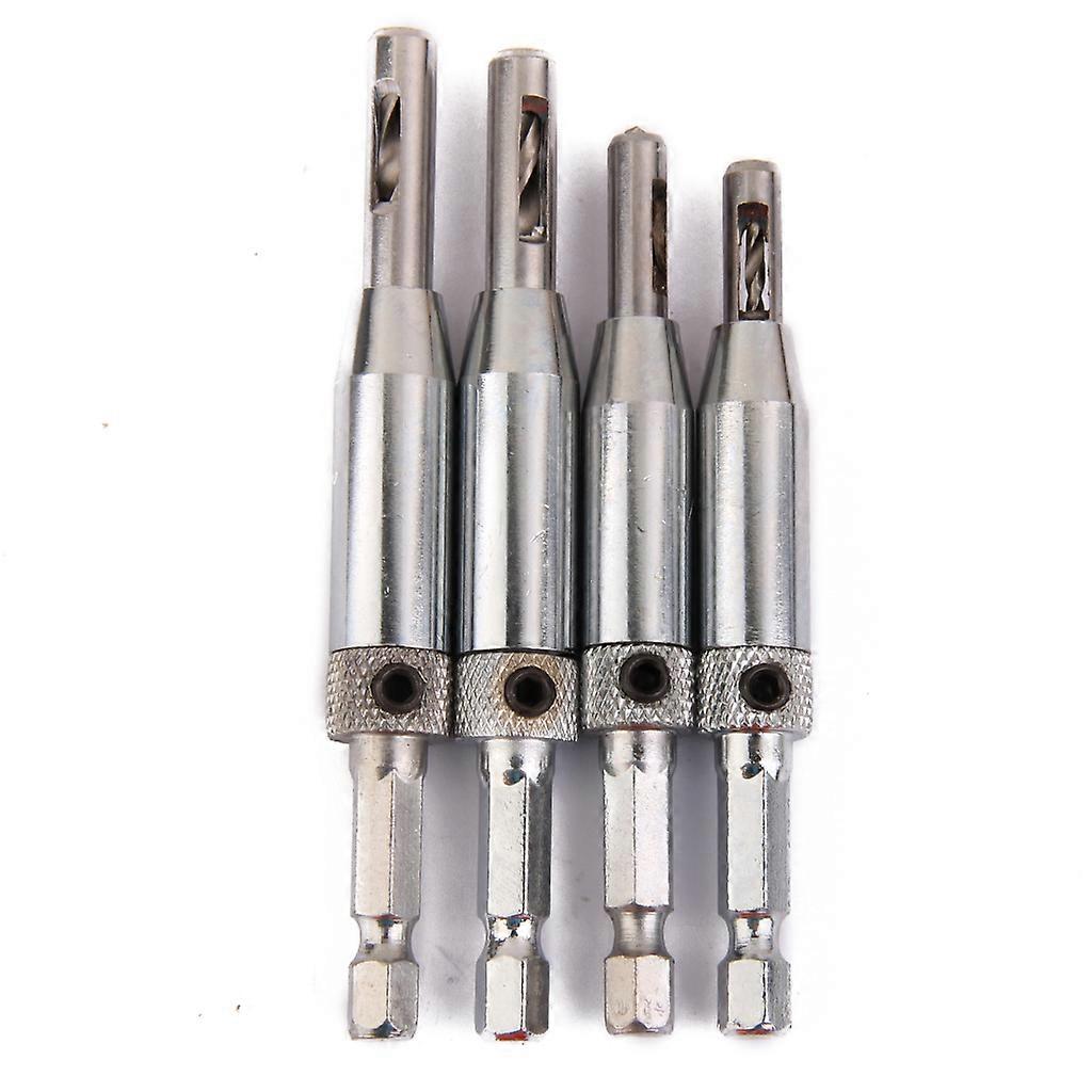 4pcs Self Centering Hinge Hardware Drill Bit Set 5/64'' 7/64'' 9/64''11/64''