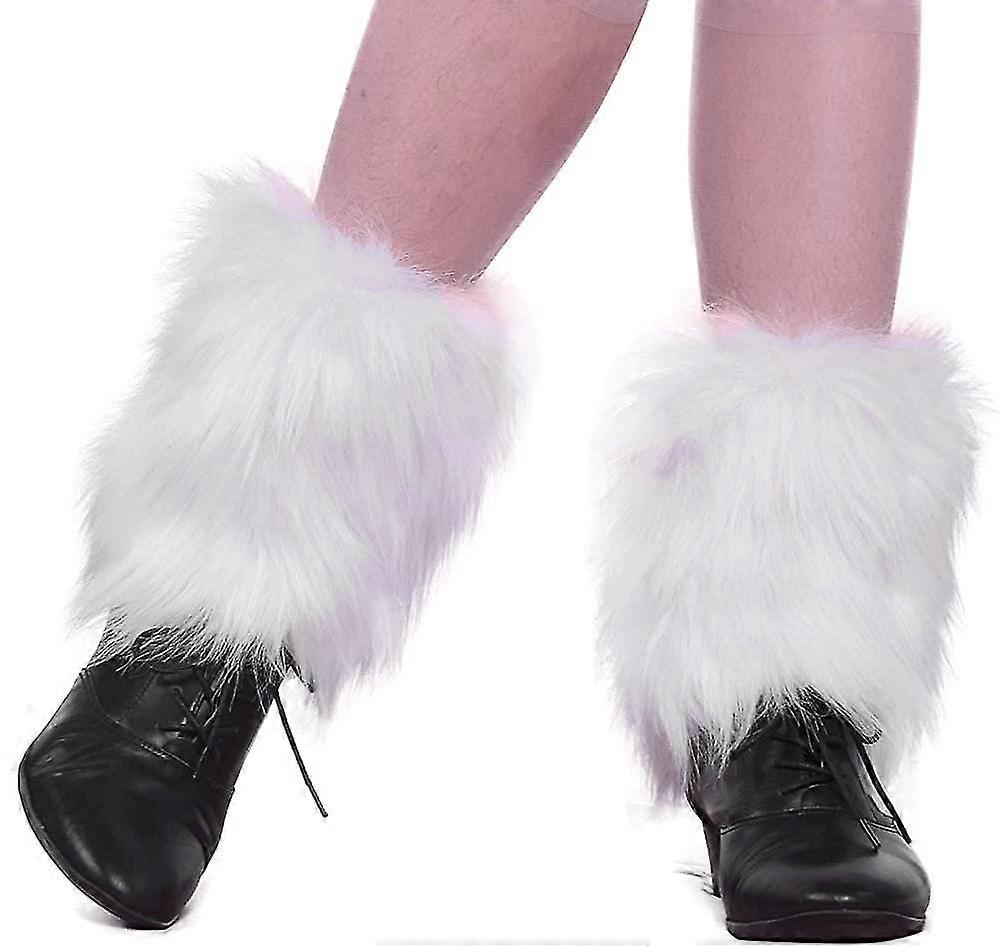 נשים פרווה רגל מחמם חורף חפתים מגפיים קצרים מכסה שרוולים