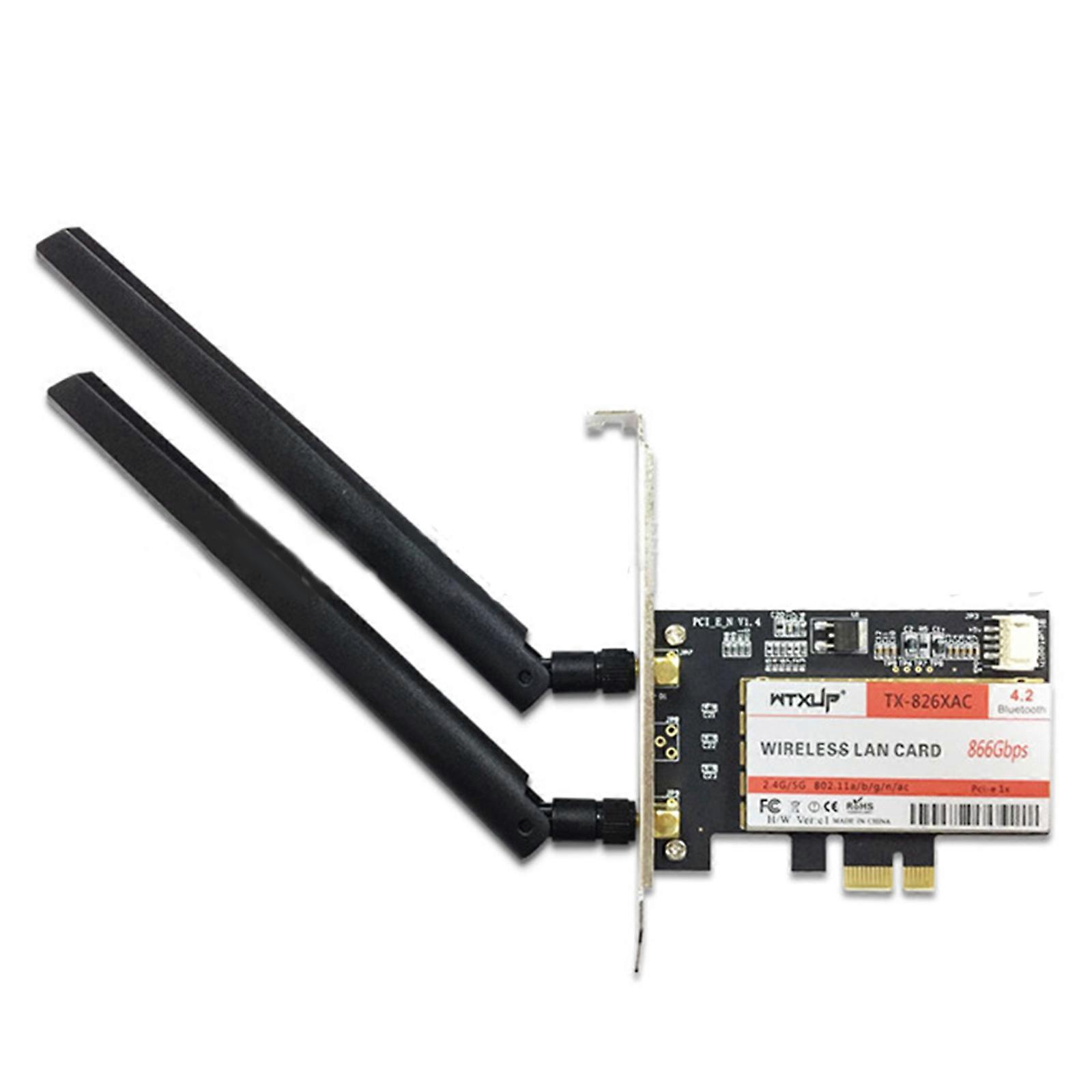 8265 802.11AC 867Mbps Desktop PCi-e Wi-Fi Adapter PCI for Express + WiFi Antenna for Intel 8265ac BT 4.2 Support MU-MIMO