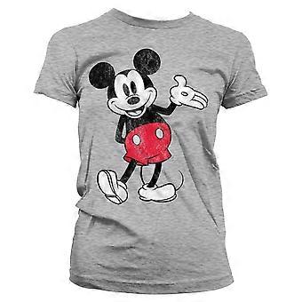 Ladies Mickey Mouse Walt Disney Pose Official Tee T-Shirt