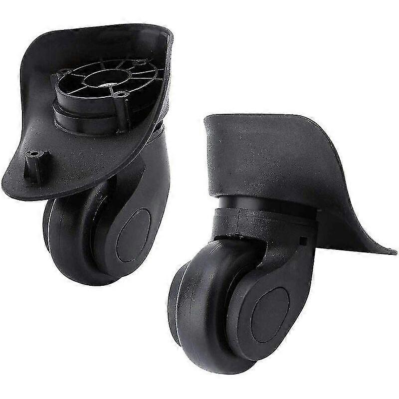Pair of luggage wheels universal replacement spares durable silent rubber multidirectional replacement wheels repair wheels luggage samson