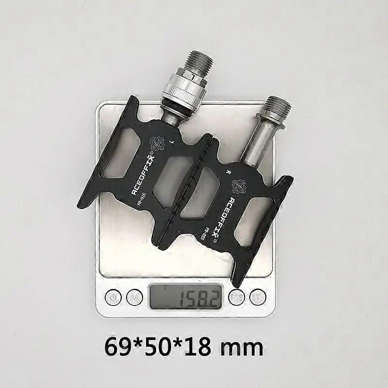 2 size ultralight 158g bicycle pedal for Brompton bike black/silver color aluminum + titanium axis 1pair