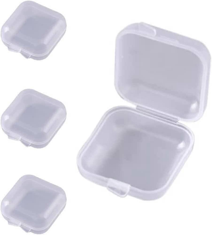 4 pcs - Practical pill box for morning and evening - Small format for travel - Fits in any trouser pocket in the morning and evening