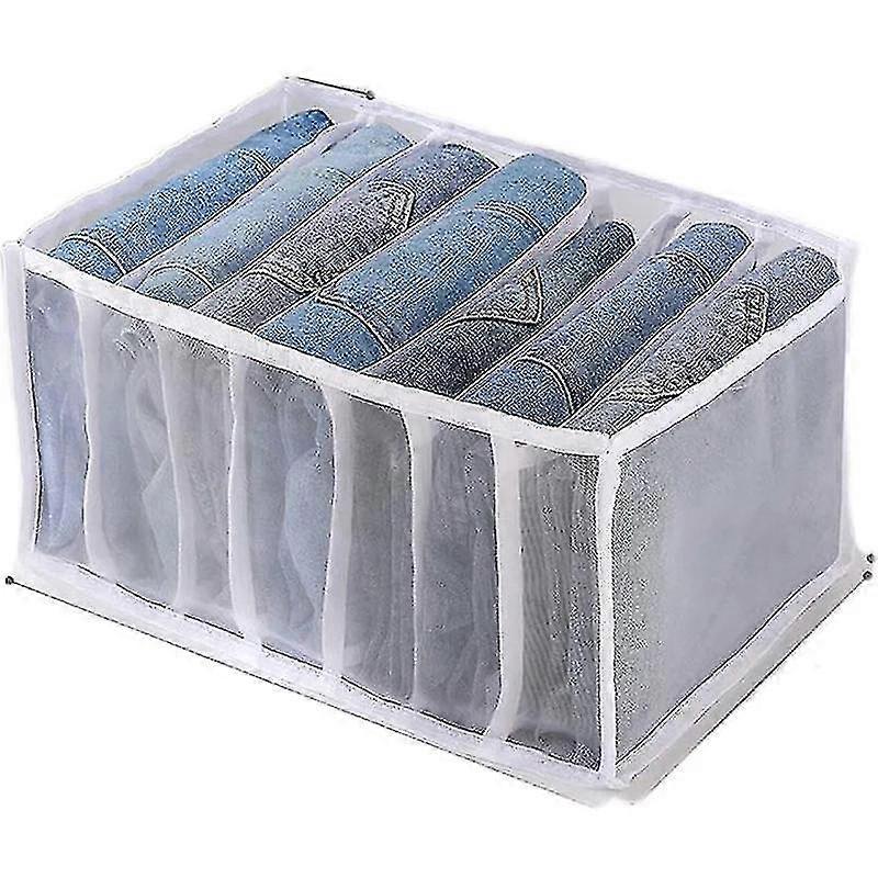 衣類用クローゼット収納オーガナイザー、ジーンズコンパートメント収納アイテムバッグ