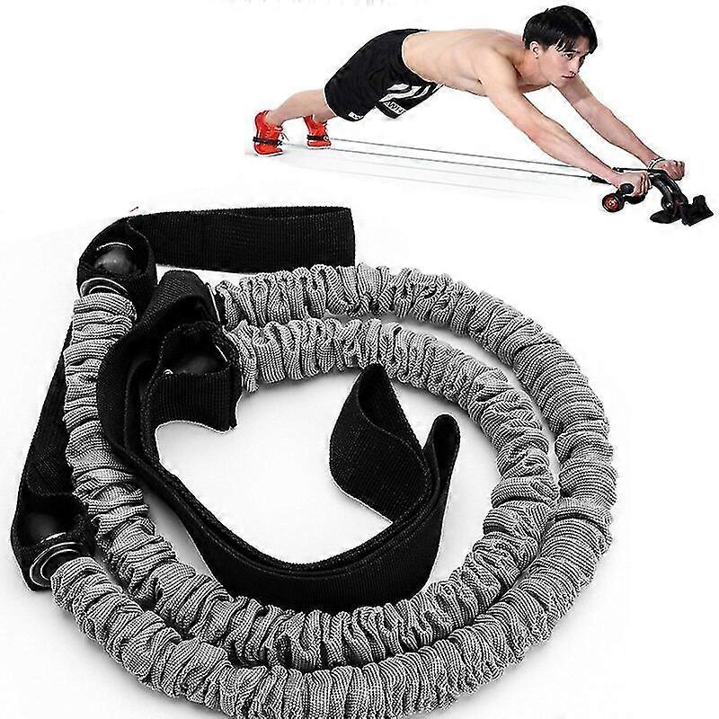 Auxiliary Pull Up Rope Latex Muscle Ab Roller Using Resistand Bands