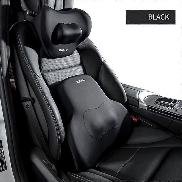New Car Neck Pillow Lumbar Support Memory Foam Seat Headrest Support Adjustable Back Pilllow Pad