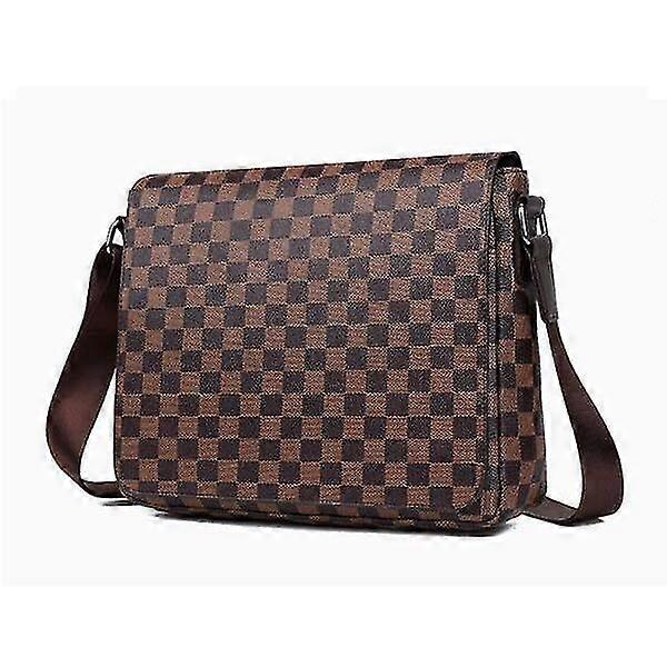 Men's Leather Crossbody Briefcase