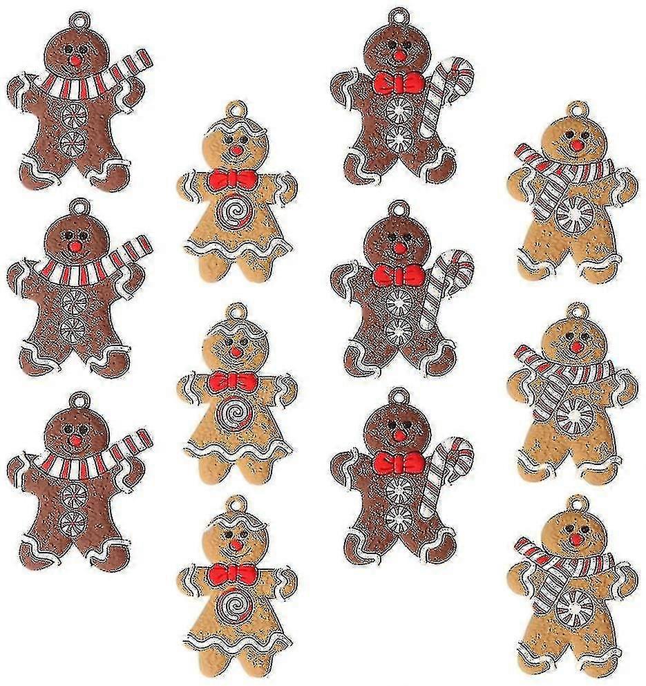 24pcs Ginrbread Man Ornts Tree Rats