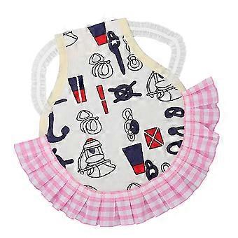 Cute Plaid Pet Harness with Ruffle Hem for Chicken Duck Goose