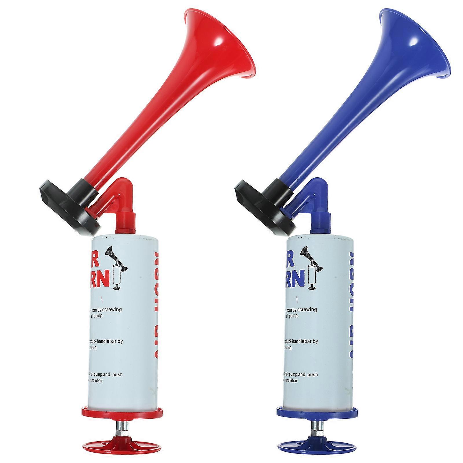 2Pcs Fußball Veranstaltungen Lufthorn Hand schieben Trompete Lufthorn Jubel Lufthorn Fußball Party Gunst