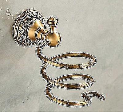 Nail Free Hair Holder Antique Brass Bagno Shelf Rack Accessori per bagno di alta qualità