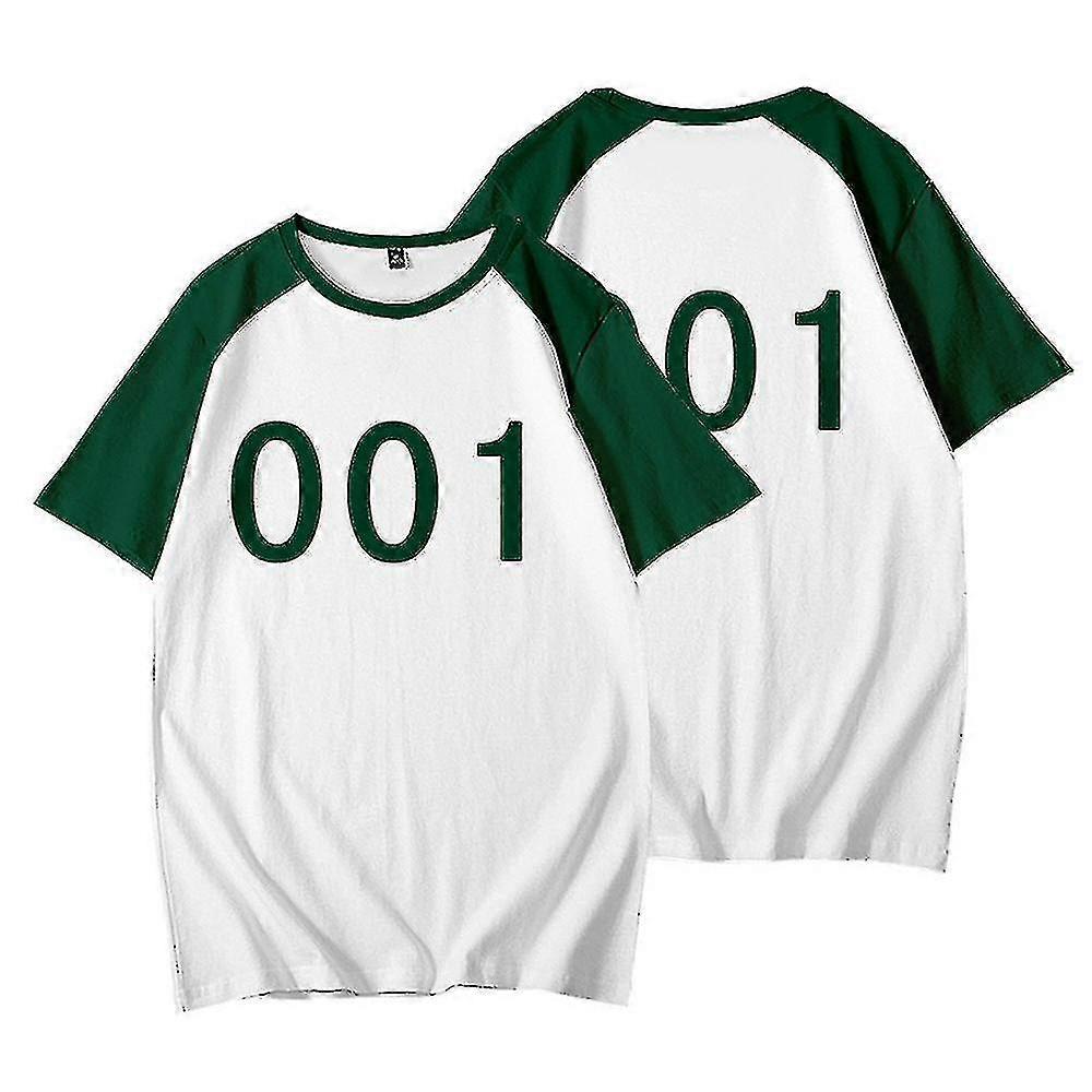 Καλαμάρι παιχνίδι κοντό μανίκι T-shirt αριθμός τυπωμένο κορυφή Cosplay