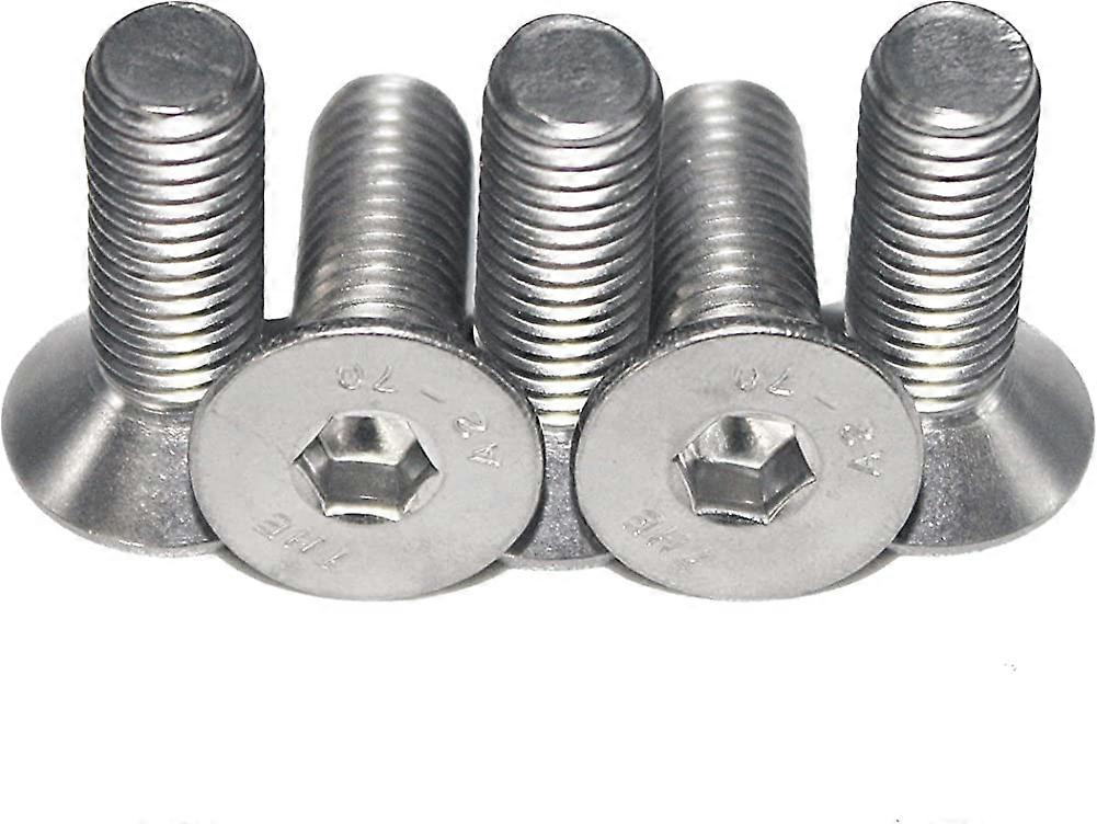M8 X 35 Mm Countersunk Screws with Hexagon Socket (10 Pieces) - Din 7991 - Iso