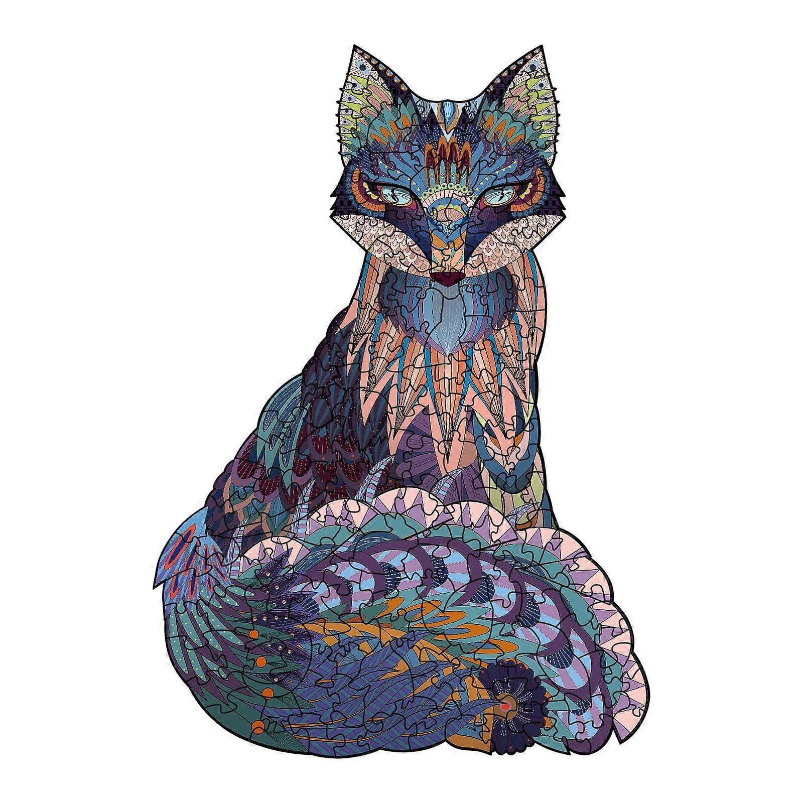 Fox Irregular Wooden Puzzle, Size: S