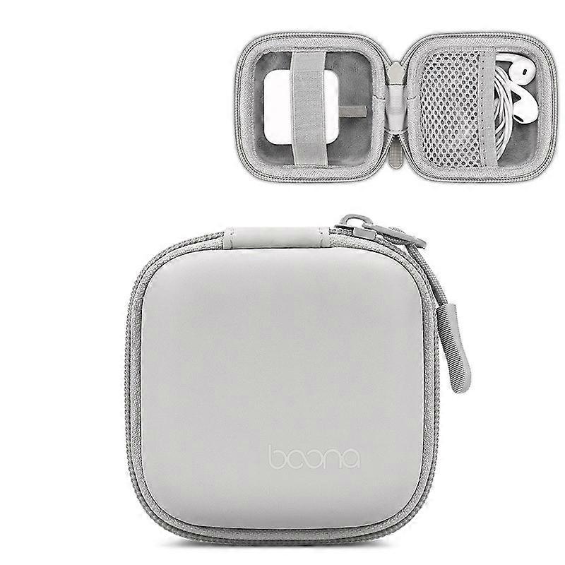 Baona Headphone Cable Bag, Specification: Small Square Gray