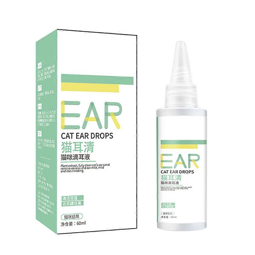 Cats Ear Cleaner Ear Drops Help Remove Odor Itch Maintains Ear Cleanliness