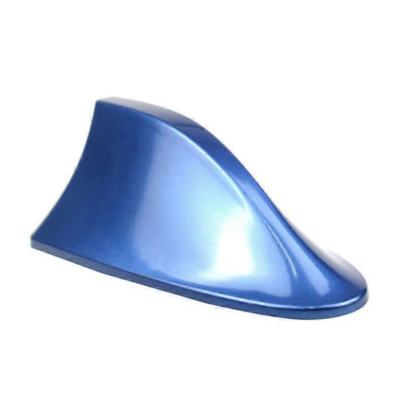 Dww- Antenne d'aileron de requin de toit en ABS bleu, antenne de signal radio, adapte la plupart des voitures