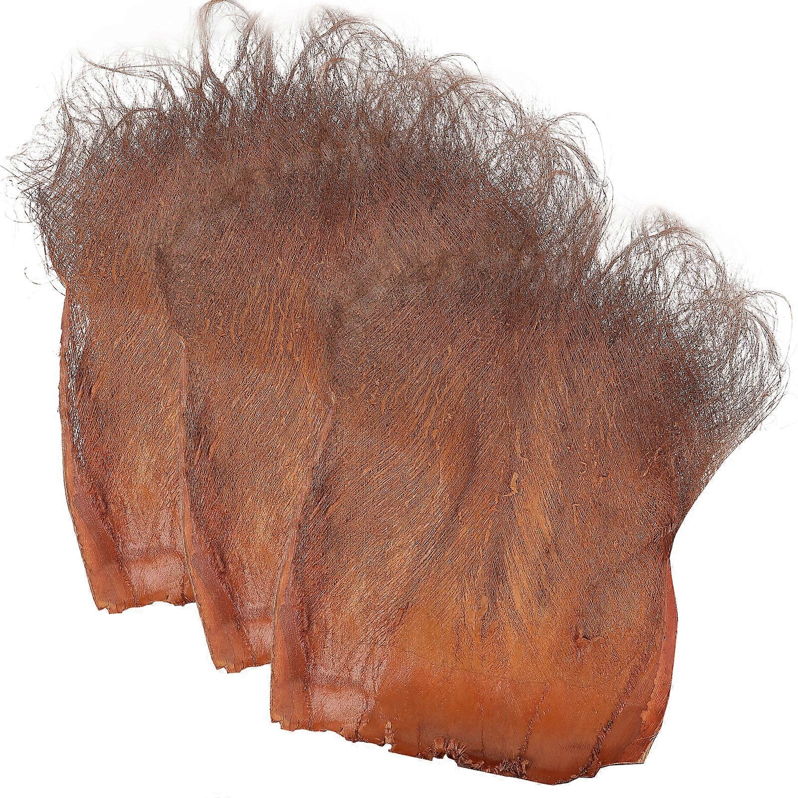 3 pcs Natural Coconut Tree Bark Water Pipe Decoration Coconut Tree Bark for Home