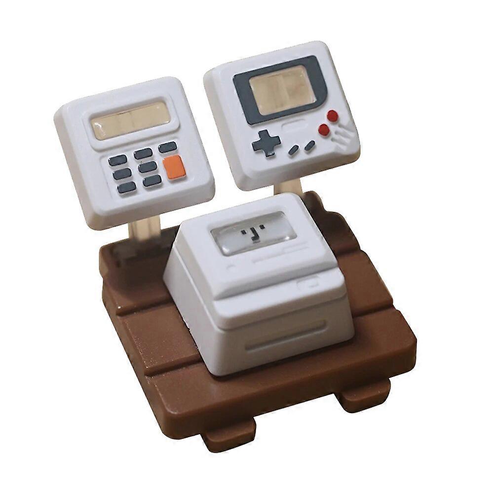 K04 Keyboard Keycaps 3 In1 Kit for Mechanical Classic Retro Cute Key Cap Cute Button Personalized Keycaps White