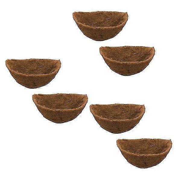 6Pieces Coconut Palm Flower Basket Liner