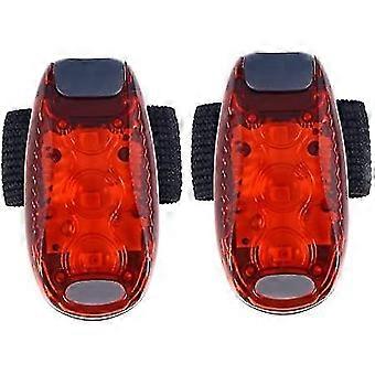 2 Pack Of Led Safety Light, Running Lights, Backpack Light, Bike Rear Light With 3 Modes, High Visibility Accessories Clip On Bag, Waterproof Flashing