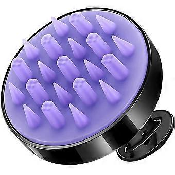 Hair Scalp Massager Brush Hair Shampoo Brush Head Massager Washing Hair Care Tool for all people for All Hair Types (Black)